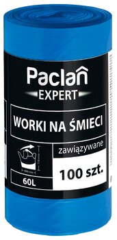 Worki na śmieci PACLAN 60L - 100 sztuk