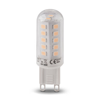 Żarówka 17 LED SMD2835 WAŁEK G9 230V 3W ściemnialna