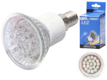 Żarówka 21 LED E14 zimna