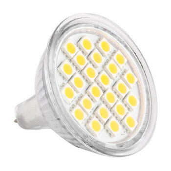Żarówka 24 LED SMD5050 5W MR16 12V zimna