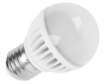 Żarówka 28 SMD2835 5,5W E27 kulka matowa