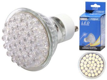 Żarówka 38 LED GU10 zimna