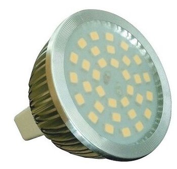 Żarówka 38 LED SMD2835 7W MR16 12V zimna