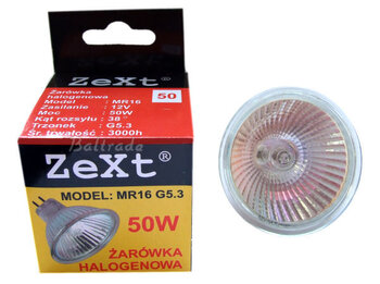 Żarówka halogenowa ZeXt 50W 12V, 38º