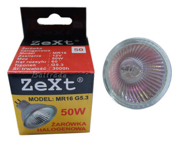 Żarówka halogenowa ZeXt 50W 12V, 60º