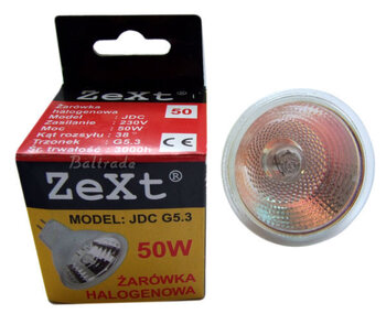 Żarówka halogenowa ZeXt 50W, 230V , G5.3