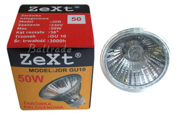 Żarówka halogenowa ZeXt 50W, 230V, GU10