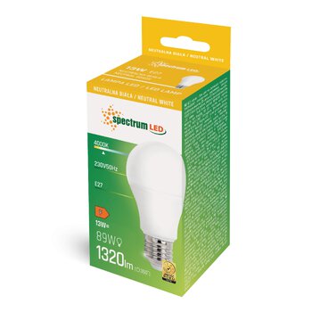 LED bulb 13W E27 natural bubble Spectrum WOJ14102