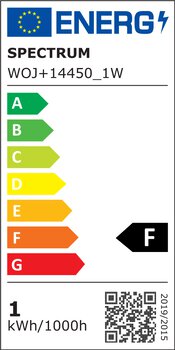 Żarówka LED 1W E27 KULKA ZIMNA SPECTRUM WOJ14450