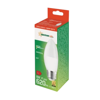 Żarówka LED 8W E27 świeczka ciepła Spectrum WOJ14223