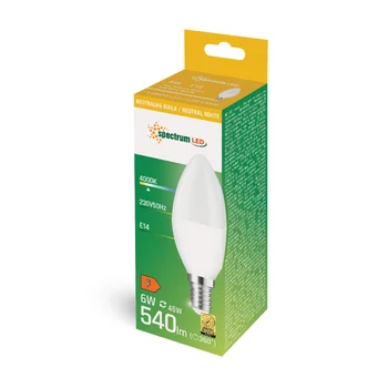LED Bulb E14 6W Candle Spectrum WOJ13758