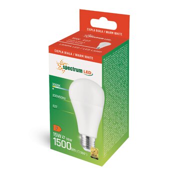 LED bulb E27 15W bubble Spectrum WOJ13113