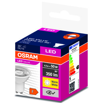 LED bulb OSRAM GU10 5W LED VALUE White Heat 2700k