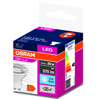 LED bulb OSRAM GU10 6.9W LED VALUE Natural 4000k