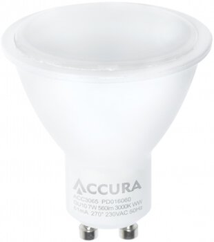 Żarówka LED SMD2835 7W GU10 ciepła ACCURA
