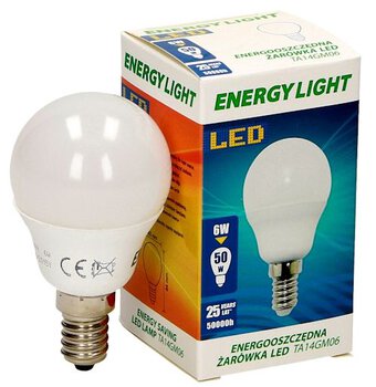 Żarówka SMD2835 6W E14 kulka ENERGY LIGHT