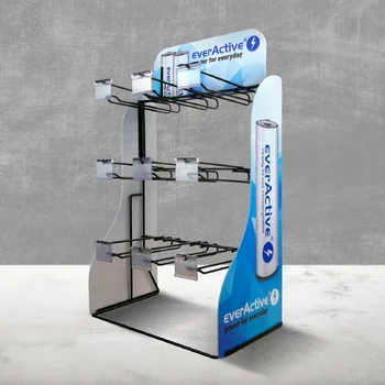 everActive Pro Alkaline Battery Set 960pcs LR6, 480pcs LR03 + everActive Display / Stand 9 Hooks 