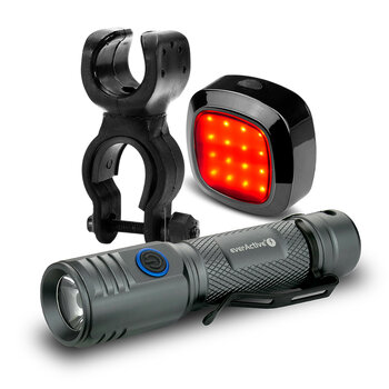 Zestaw rowerowy everActive FL-2000R Buddy + uchwyt + tylna lampka TL-X1R
