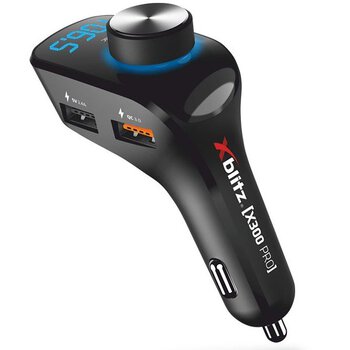 Bluetooth speakerphone with Xblitz X300 Pro FM transmitter