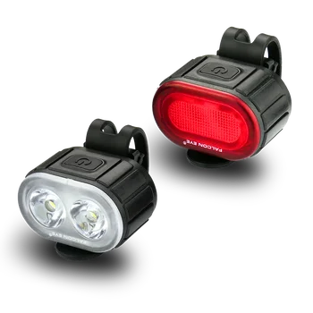 Falcon Eye Twins Rechargeable LED Bicycle Lamp Set FBS0071