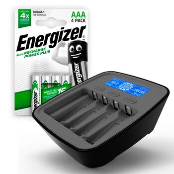 KIT everActive NC-1000M v2 + R03 AKU 4BL ENERGIZER POWER PLUS 700 HR03 Ni-MH battery charger