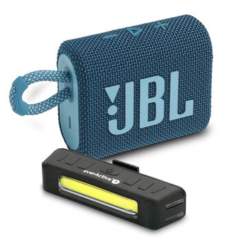 everActive BL-150R Bicycle Light Set + JBL GO 3 Bluetooth Speaker