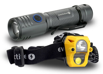 everActive FL-2000R Buddy + HL-250 Cobra Flashlight Set