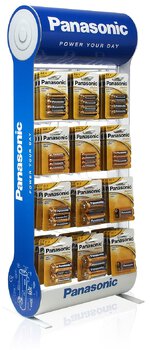 Panasonic Alkaline Power Kit - 96bl LR6/AA, 96bl LR03/AAA, 24bl LR14/C, 24bl LR20/D, 24bl 6LR61/9V + Stand 12 Hooks