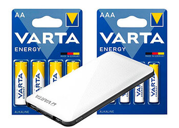 Varta Energy Set - 160pcs LR6 / AA, 160pcs LR03 / AAA + Powerbank Varta ENERGY 5000mAh