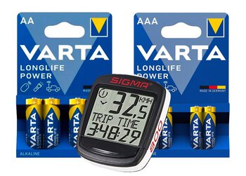 Zestaw Varta Longlife Power - 160szt LR6 / AA, 160szt LR03 / AAA + Sigma BASE BC 800