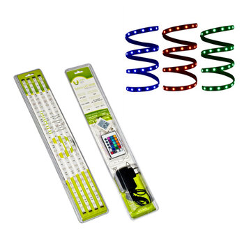 Zestaw  wodoodporna Taśma RGB LED5050 + zimny biały + steronik + zasilacz + pilot