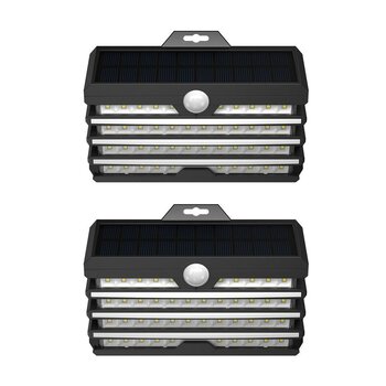 External wall-mounting LED solar lamp with motion sensor 5.1W Baseus DGNEN-D01 set of 2 pieces