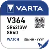 1 x batterie argentée (de montre) 364 VARTA (SR621SW) Bat.