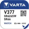 1 x bateria srebrowa (zegarkowa) 377 VARTA (SR626SW) Bat.