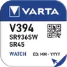 1 x Silberbatterie (Uhr) 394 VARTA (SR936SW) Bat.