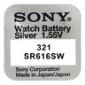 10 x Sony 321 mini Silver battery/SR 616 SW