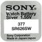 10 x Sony 377 Mini Silver Battery/376/SR 626 SW/G4