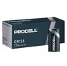 10x Duracell Procell CR123 lithium battery