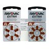 120 szt x baterie do aparatów słuchowych Rayovac Extra 312
