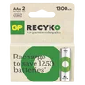 2 x AA / R6 Ni-MH GP ReCyko 1300 mAh rechargeable batteries