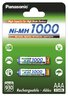 2 x Panasonic R03 AAA Ni-MH 1000mAh rechargeable batteries (blister)