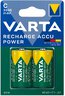 2 x Varta R14 C R2U Ni-MH 3000 mAh rechargeable batteries