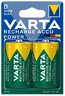 2 x Varta R20 D R2U Ni-MH 3000 mAh rechargeable batteries