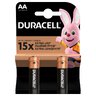 Baterie AA LR6 alkaliczne Duracell pakowane po 2 sztuki w blistrze