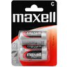 2 x Max zinc carbon battery Maxell R14/C (blister)