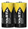 2 x R14/C Varta Superlife / Super Heavy Duty zinc carbon battery (foil)