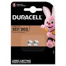 2 x Mini Duracell 357-303 Silver battery/G13/SR44W