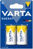 2 x C/LR14 Varta ENERGY Value Pack batteries (blister)