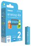 2 x Panasonic Eneloop Lite NEW R6/AA 950mAh BK-3LCCE/2BE (blister)