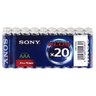 20 x AAA/LR03 alkaline batteries SONY Stamina Plus